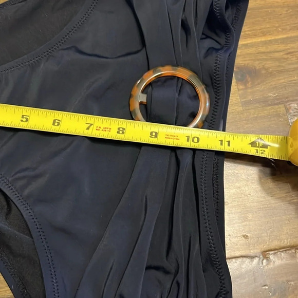 Old Navy High Waisted Bikini Bottom Tortoise Shell Ring XS Swim Swimsuit - Picture 5 of 5